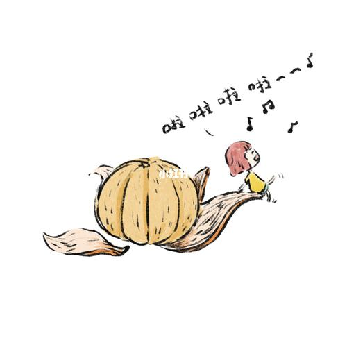 哇 你说是大橘子还是大桔子92_橘子_插画_文化_绘画