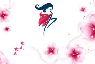 女人女人减肥塑身店logo及名片设计