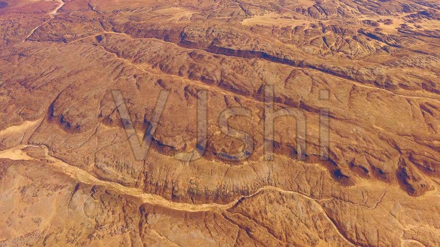 4k奇特地貌火星表面航拍