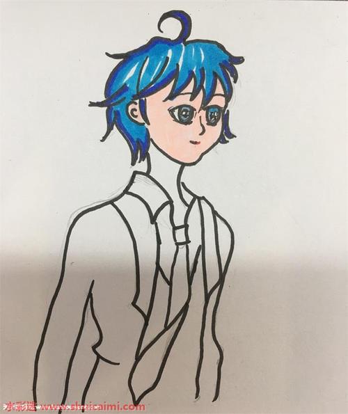 最新动漫画霍雨浩简笔画图片教程