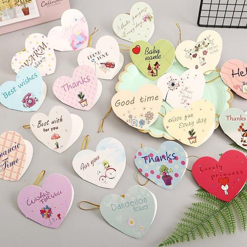 留言卡通情人节心愿圣诞节卡片祝福爱心卡