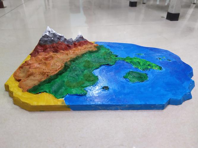 做了手工地理模型!