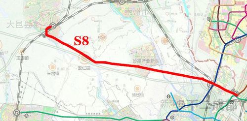 s8(新津-安仁-大邑) 成都市域铁路s8线,该线路连接鹅鹅山,新津火车站