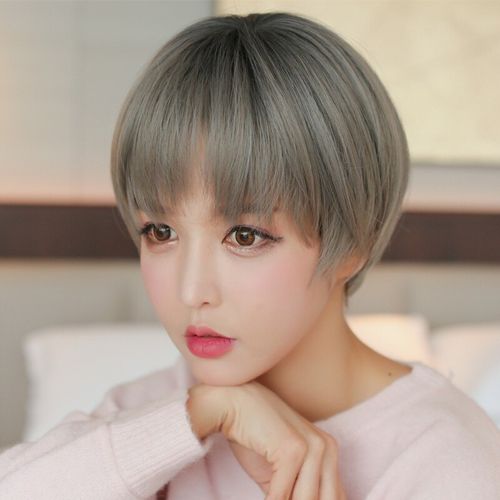 发型女短发2019图片,短发发型图片女2019 女短发bobo假头发发型设计女发型眉上狗啃刘海青木
