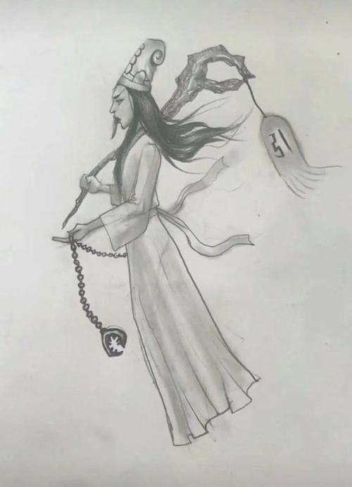 独一无二的黑白无常纹身图案手稿(3/9)