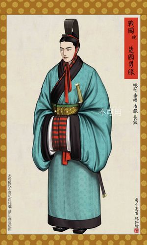 历代衣冠志● 中国传统服饰● 战国● 楚国● 高冠博带● 楚剑