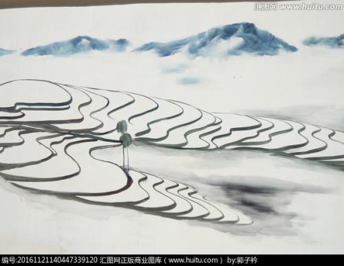 梯田简笔画怎么画