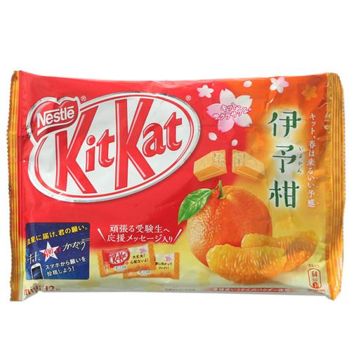 日本进口零食 雀巢 奇巧kitkat 威化饼干夹心巧克力伊予柑橘味_7折