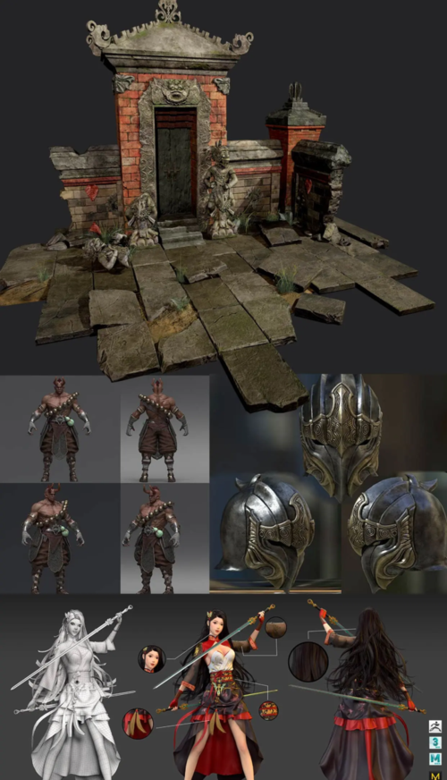 次世代,游戏建模,3d建模,手办模型,3dsmax,zbrush,动漫建模,游戏模型