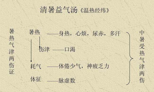 李东垣以"暑伤元气","暑必挟湿"立论,制清暑益气汤治体虚而伤于暑湿