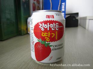韩国海太草莓汁果肉饮料每个品种都有