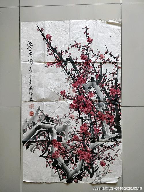 名家作品,清香梅花图.