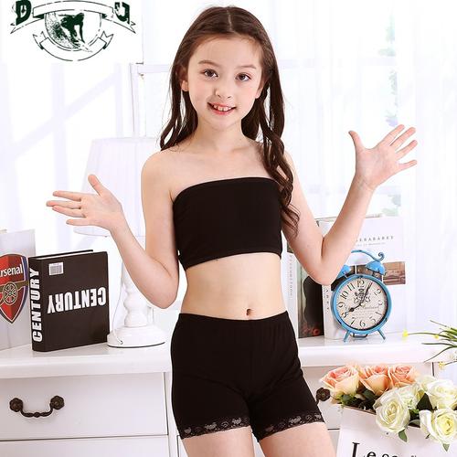 hlcoman女童抹胸内衣无带小背心儿童女无肩带学生裹胸少女发育期小