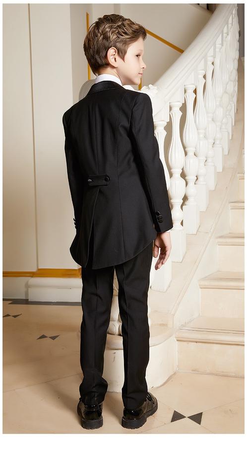 班纳队长男童燕尾服套装花童礼服儿童小西装套装新款男孩西服套装燕尾