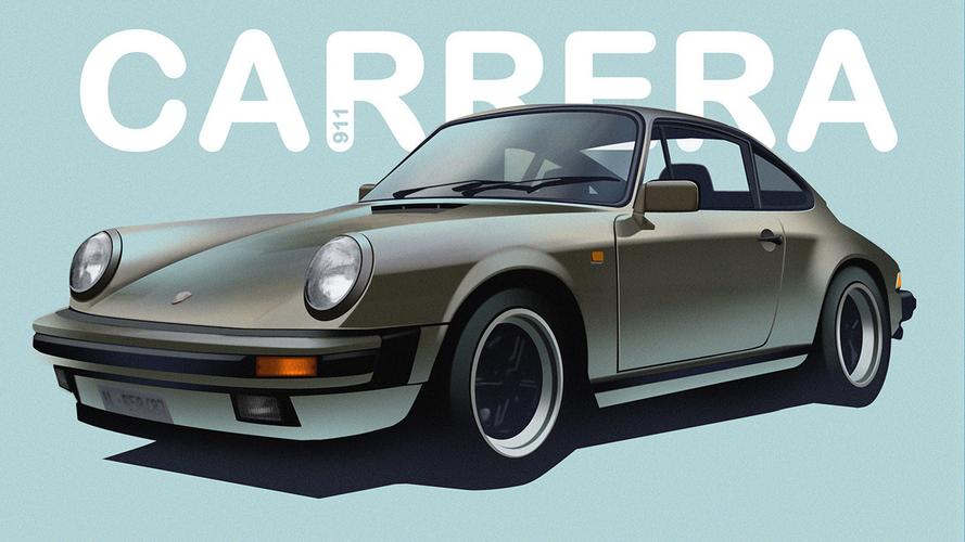 纯色背景简约卡通汽车桌面壁纸