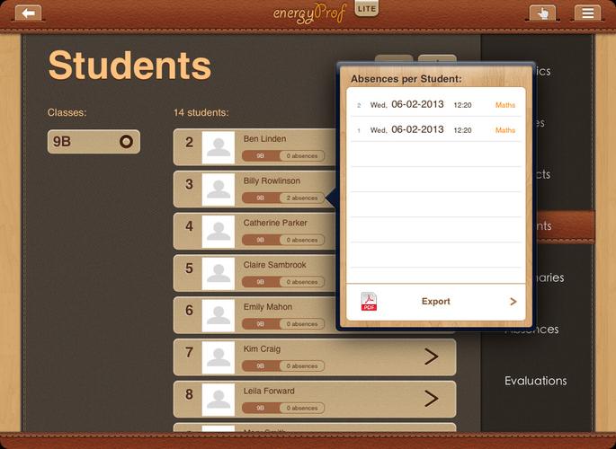 energyprof教育学习ipad应用界面设计