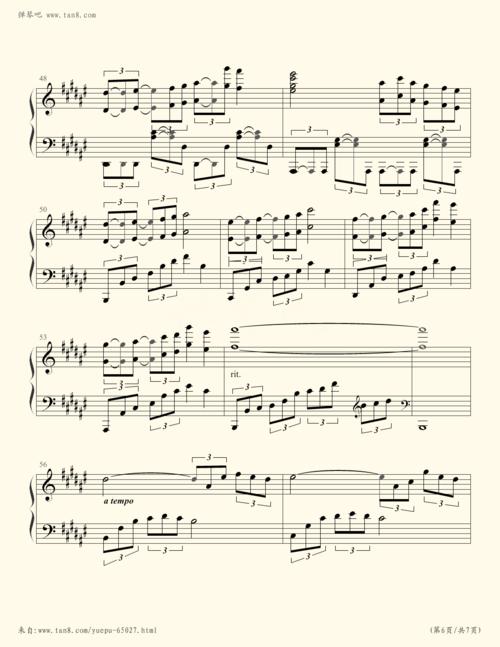 钢琴谱:跳舞的线饭制 the haunting