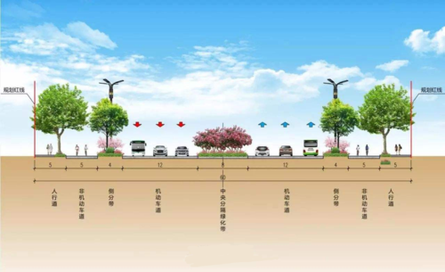 城市道路横断面设计