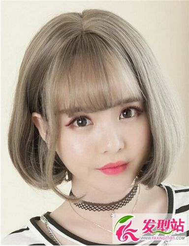 短发梨花头染什么发色好看 青木亚麻灰棕染发推荐