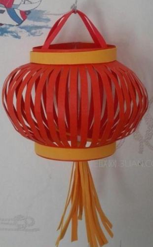《红灯笼》––孟子湖幼儿园大班手工制作