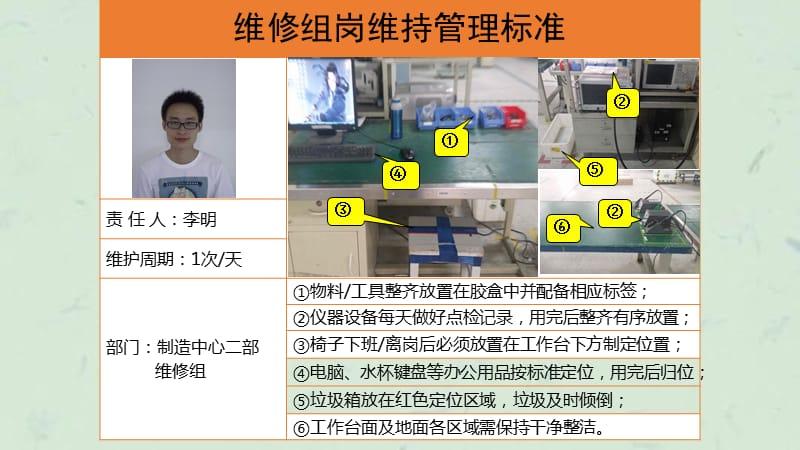 岗位5s维持管理基准课件