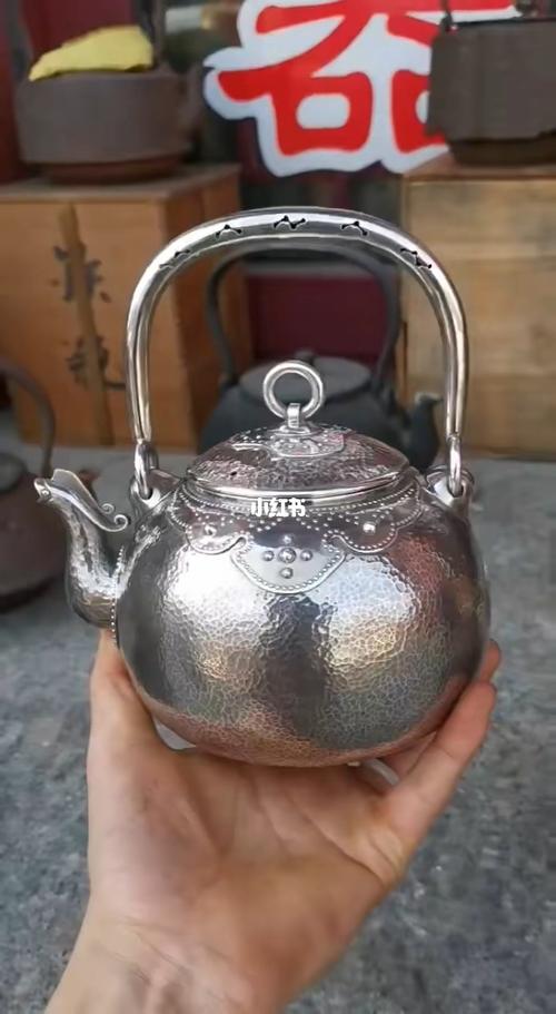 日本老银壶,凤口铜虫._日本_茶器_家居家装_家居用品