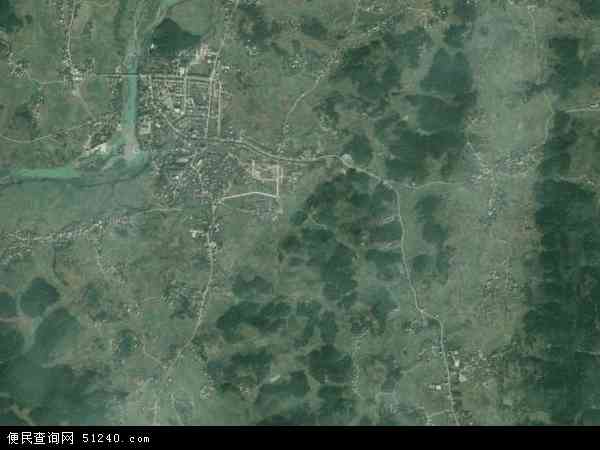 中国湖南省邵阳市洞口县黄桥镇地图(卫星地图)