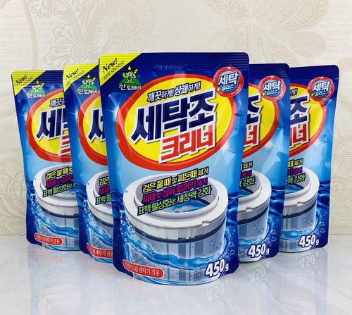 袋装韩国山小怪精灵洗衣机清洗剂滚筒波轮除垢清洁剂洗衣机槽清洁剂