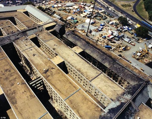 美国首次公布"9.11"五角大楼遭袭后内部照片