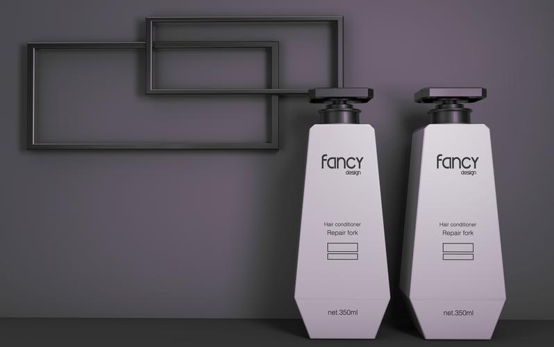 洗发水沐浴露包装设计瓶子设计塑料效果