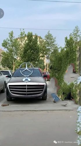 搞笑图片:史上最大的奔迟车标!