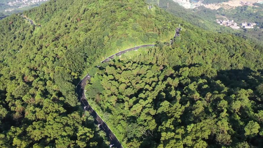 4k航拍广州增城区南香山旅游风景区