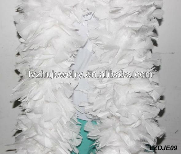 colorful fluffy turkey ruff feather boas for event and party