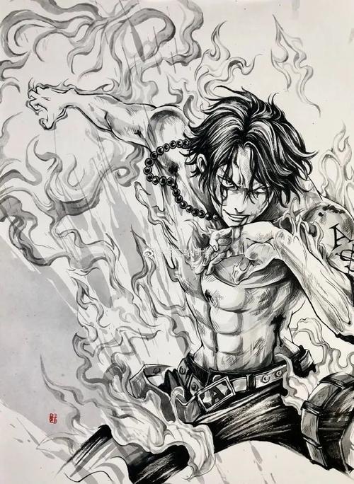 海贼王!3192010308 九张海贼王炫酷手绘