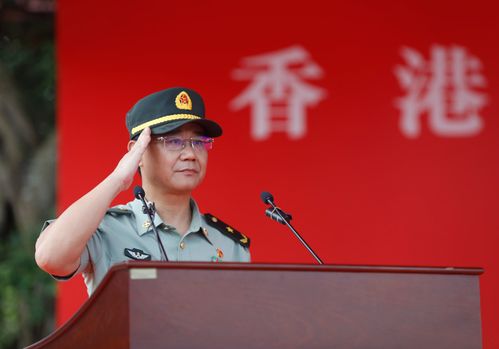 驻港部队副政委陈亚丁:坚决同邪恶分裂势力作斗争
