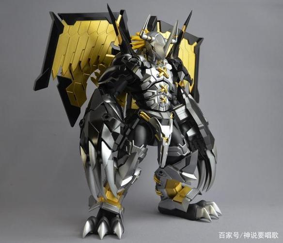 技术宅自改数码宝贝战斗暴龙兽拼装手办 火力全开 黑