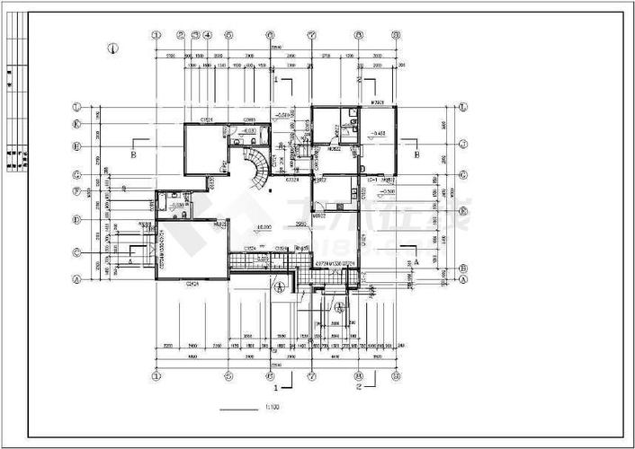 某苏式江南二层别墅建筑结构水电施工图