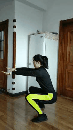 4,弓步下蹲
