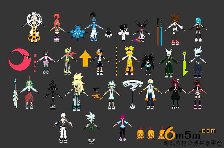 凹凸世界人物角色模型集合