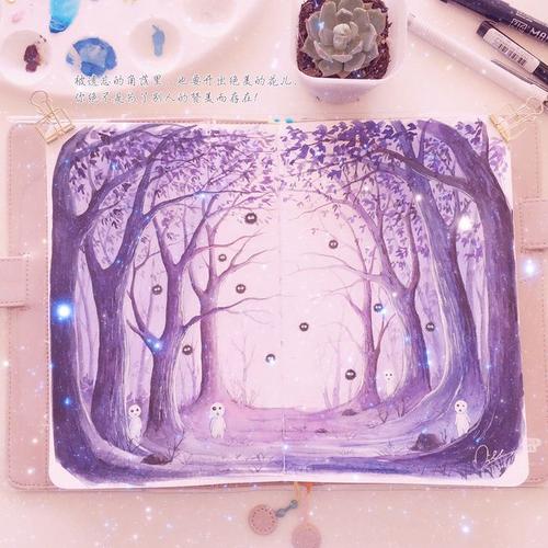 水彩绘画手帐系列