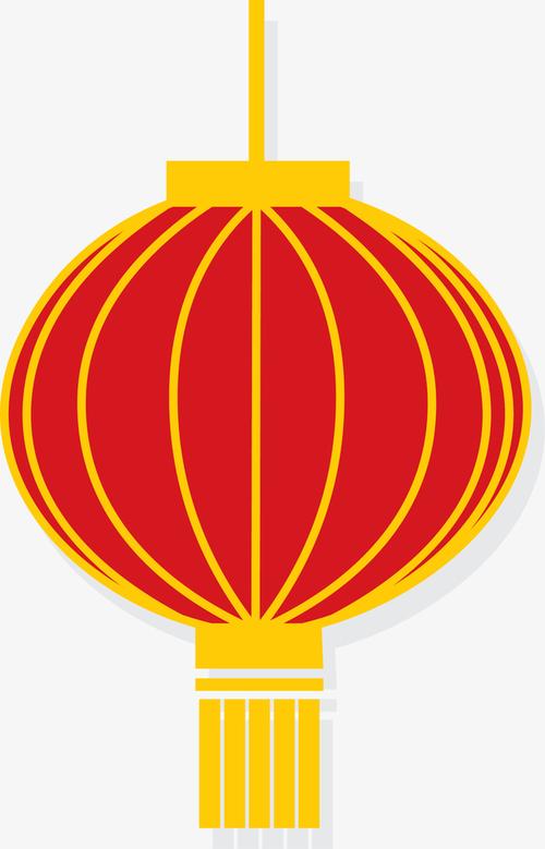 春节红色卡通灯笼免抠素材免费下载_觅元素51yuansu.com