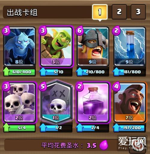 皇室战争高胜率狂暴铁毛墓碑套 高效拿冠!