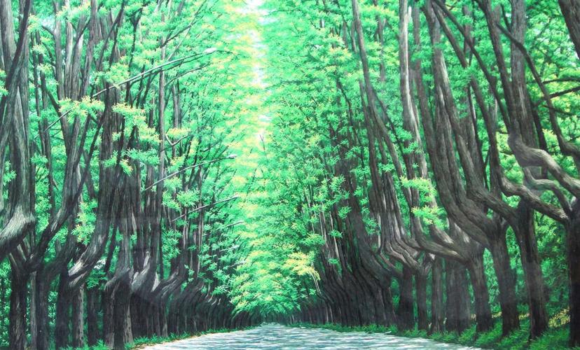 作品《南京中山陵林荫道》