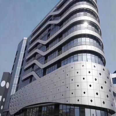 大厦外墙氟碳铝板_氟碳铝单板生产厂家_军辉建材