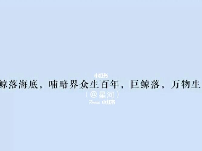 关于鲸落的句子_鲸落_素材_文字素材