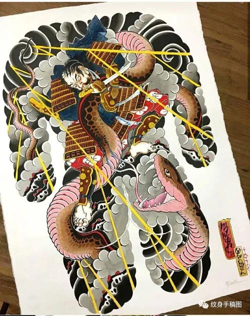 最新纹身手稿 满背纹身 纹身图案 纹身素材 纹身手稿
