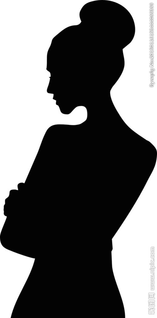 黑影女人图片