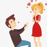 单膝下跪求婚情侣头像_微信头像图片大全