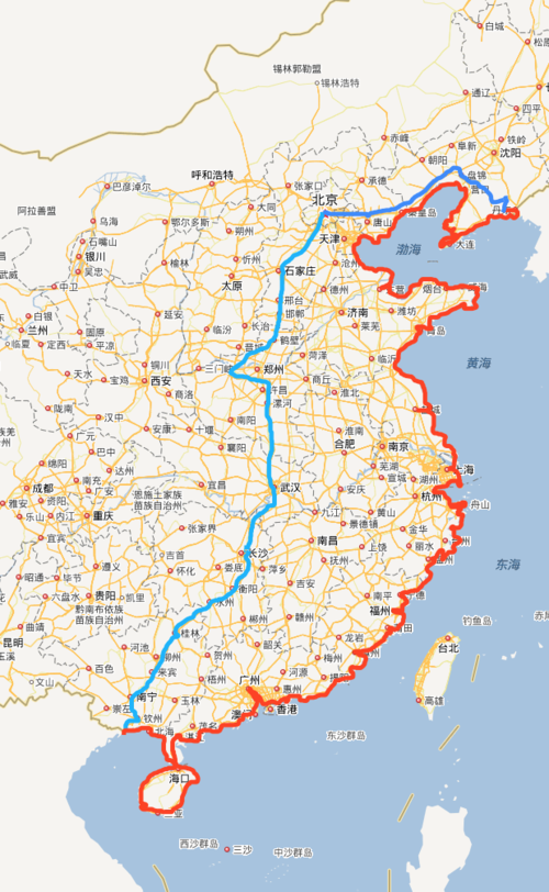 中国海岸线之旅(北京出发)