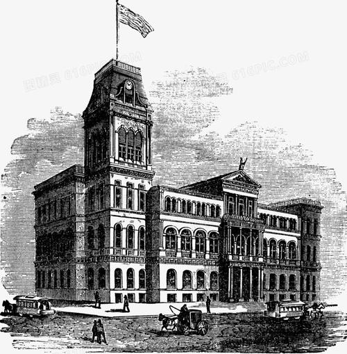 素描著名欧洲建筑